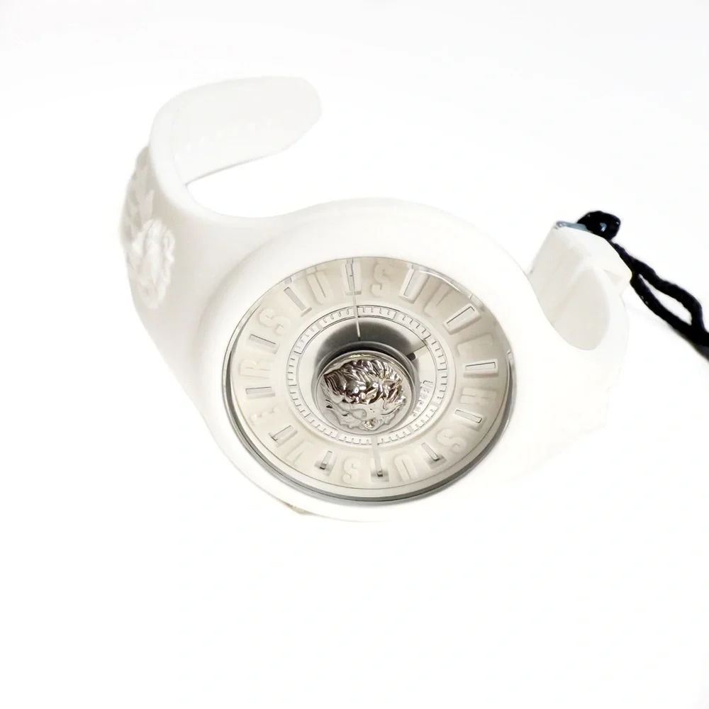 Versace Versus Fire Island White Silver Lion Head Watch NTW